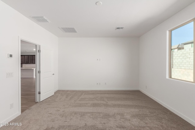 view of carpeted empty room