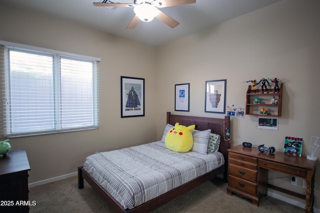 14045 E Geronimo Rd, Scottsdale, AZ 85259 - carpeted bedroom with baseboards and ceiling fan