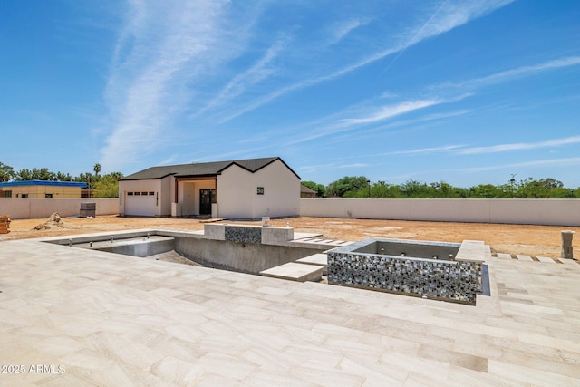 8521 E Desert Cove Ave, Scottsdale, AZ 85260 - fenced backyard featuring a fire pit and a patio area