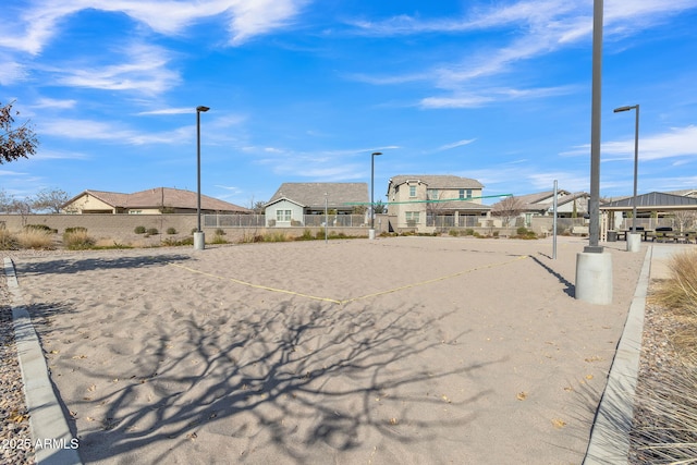 view of property's community with a gazebo and volleyball court