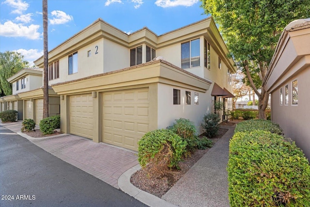 view of front of house featuring a garage