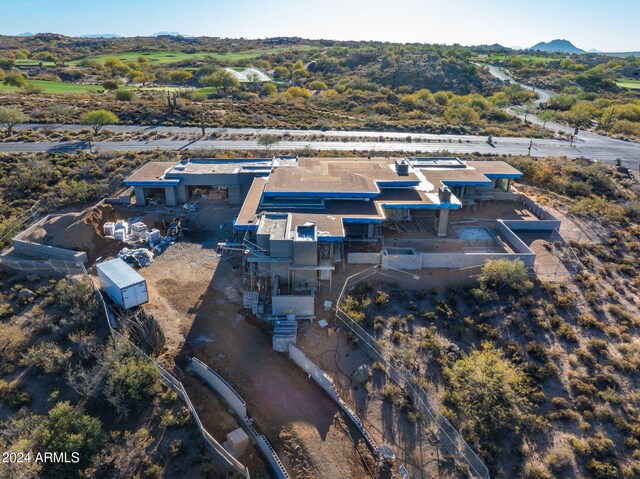 exterior space with a mountain view