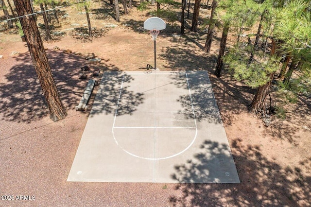 4170 Apache Dr, Happy Jack, AZ 86024 - view of basketball court featuring basketball hoop