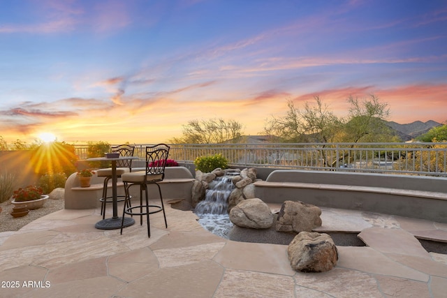 view of patio / terrace featuring a fenced backyard