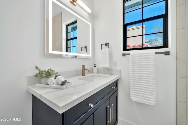 bathroom featuring vanity