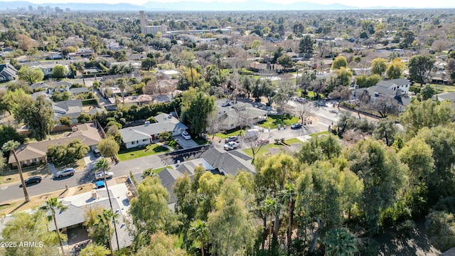 aerial view featuring a mountain view