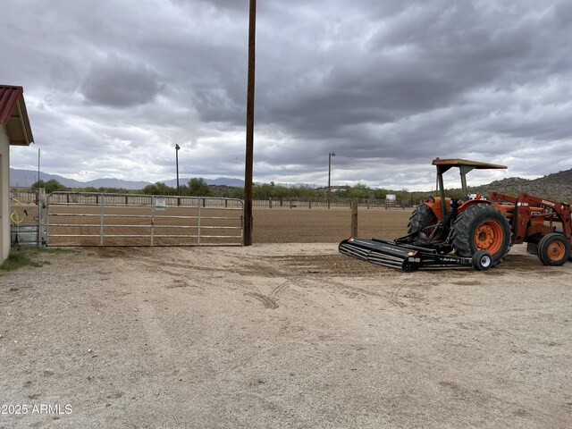 39281 Ave 61 Unit 1/2, Salome, AZ 85348 - view of yard featuring a mountain view