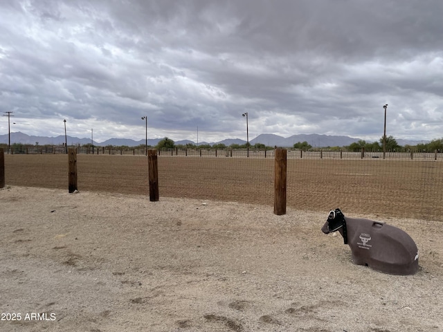 39281 Ave 61 Unit 1/2, Salome, AZ 85348 - view of yard with a mountain view and a view of countryside