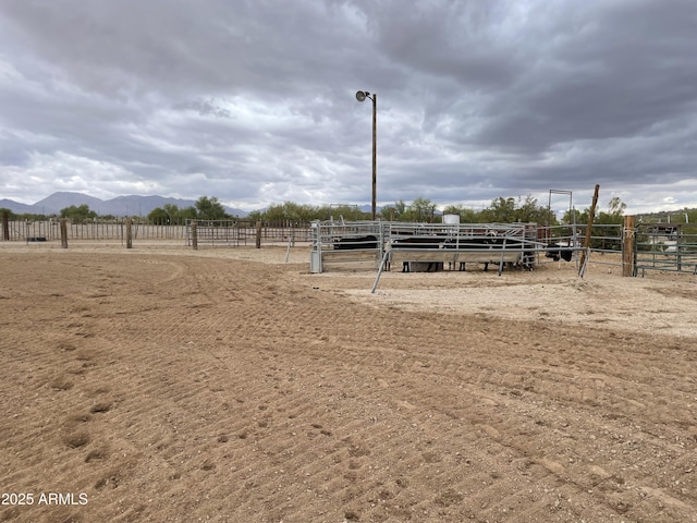 39281 Ave 61 Unit 1/2, Salome, AZ 85348 - view of yard with a mountain view and a view of countryside