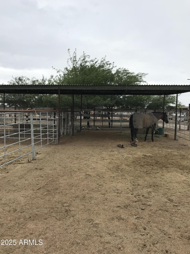 39281 Ave 61 Unit 1/2, Salome, AZ 85348 - horse barn with oil tank and a view of rural / pastoral area