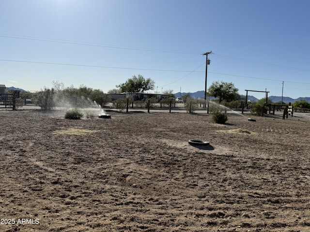 39281 Ave 61 Unit 1/2, Salome, AZ 85348 - view of yard featuring a mountain view