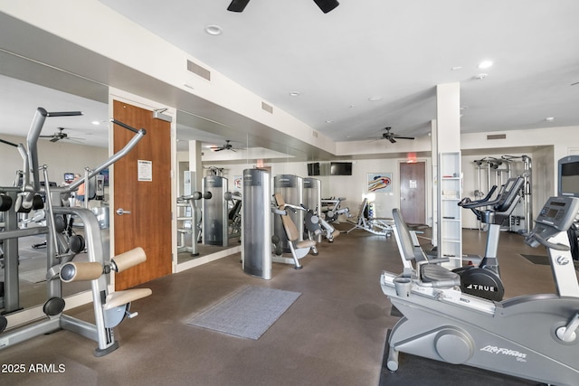 view of exercise room