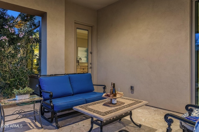 view of patio / terrace featuring an outdoor living space