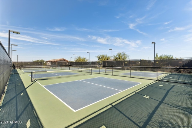 view of tennis court