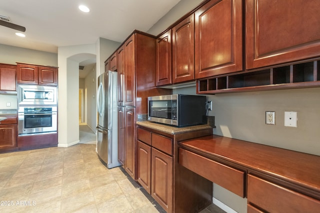 kitchen featuring appliances with stainless steel finishes