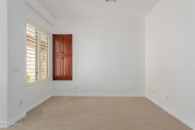 view of carpeted empty room