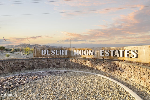 exterior space with a mountain view