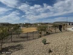 view of yard with a rural view