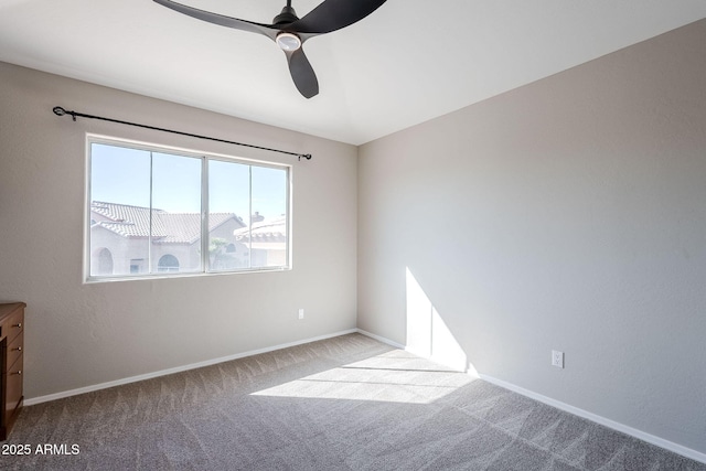 1227 E Sheena Dr, Phoenix, AZ 85022 - carpeted spare room featuring a ceiling fan and baseboards