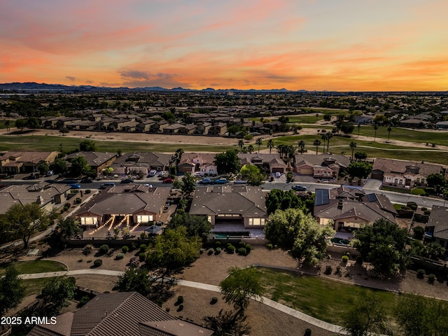 2565 N 141st Ln, Goodyear, AZ 85395 - aerial view at dusk of a residential view and a mountain view