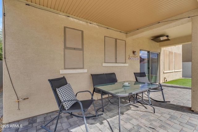 view of patio / terrace featuring outdoor dining space