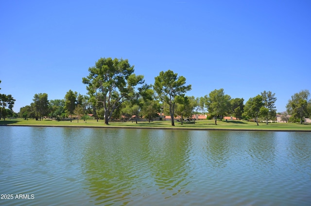 view of water feature