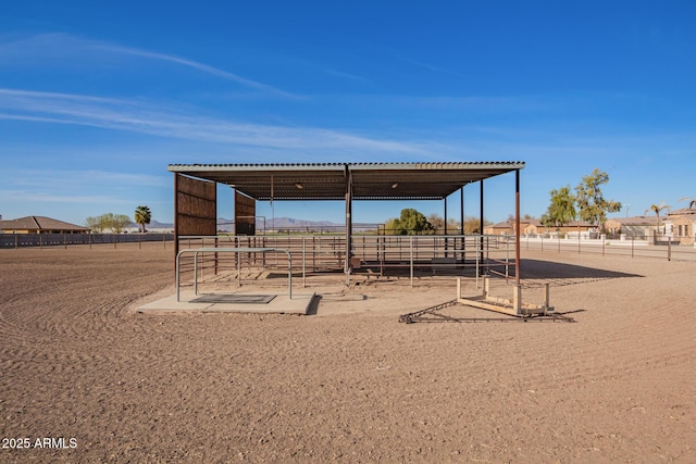 exterior space featuring an exterior structure and an outdoor structure