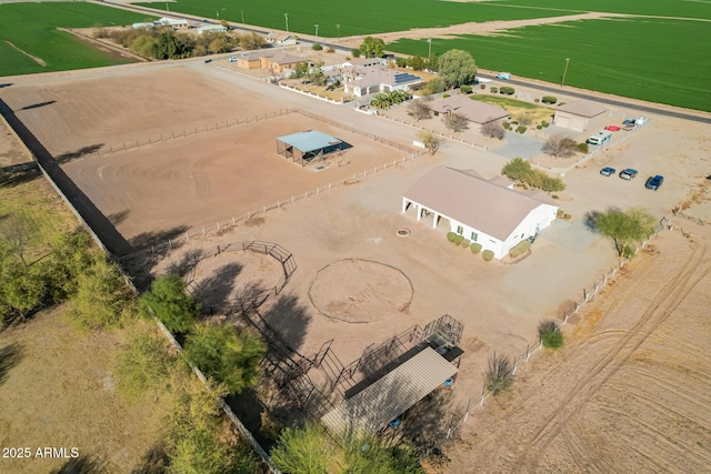 drone / aerial view featuring a rural view