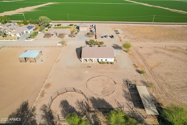 bird's eye view featuring a rural view