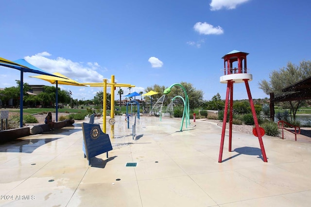 view of jungle gym