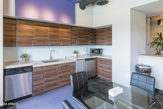 kitchen featuring sink and appliances with stainless steel finishes