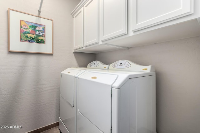 6862 W Honeysuckle Dr, Peoria, AZ 85383 - laundry room featuring washer and clothes dryer and cabinet space