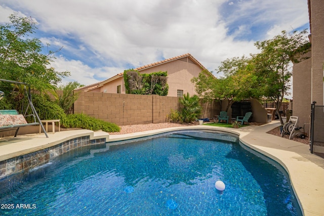 6862 W Honeysuckle Dr, Peoria, AZ 85383 - view of pool featuring a fenced backyard and a patio area