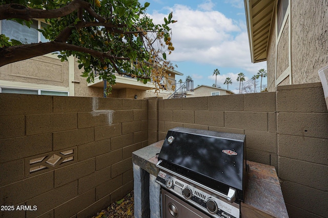 view of patio / terrace with grilling area