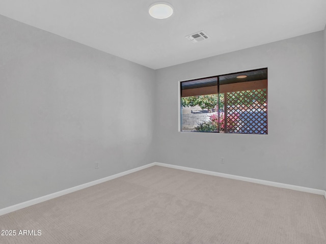 view of carpeted empty room