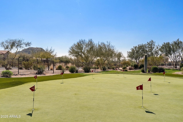 8633 E Kael Cir, Mesa, AZ 85207 - surrounding community featuring an area to practice putting and golf course view