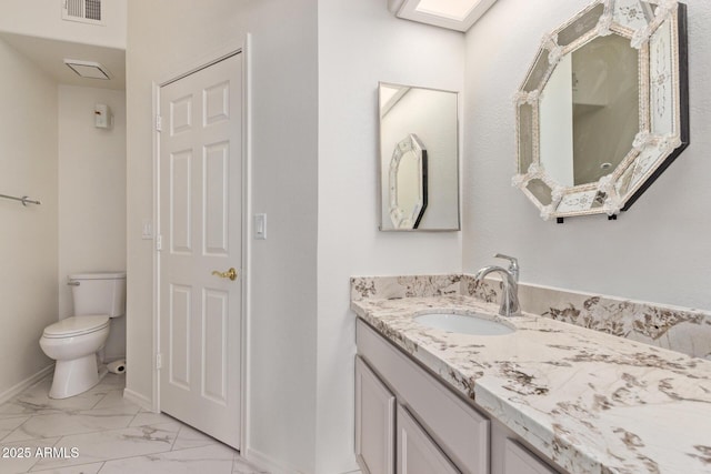 1021 S Greenfield Rd Unit 1211, Mesa, AZ 85206 - bathroom with marble look tile flooring and vanity