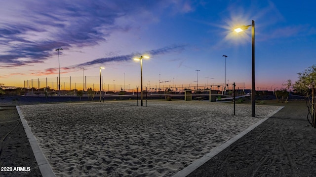 surrounding community featuring volleyball court