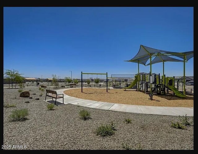 view of jungle gym