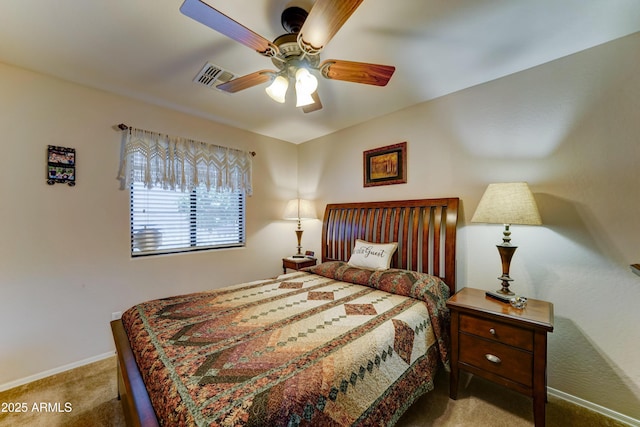 2101 S Meridian Rd Unit 250, Apache Junction, AZ 85120 - carpeted bedroom featuring baseboards and a ceiling fan