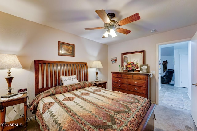 2101 S Meridian Rd Unit 250, Apache Junction, AZ 85120 - bedroom featuring carpet flooring and a ceiling fan