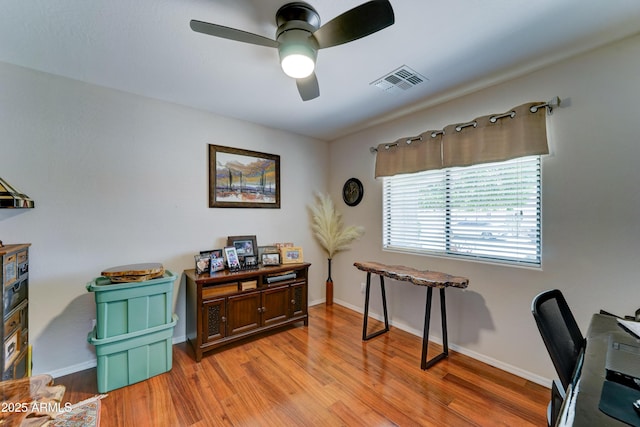 2101 S Meridian Rd Unit 250, Apache Junction, AZ 85120 - office with light wood-style floors, a ceiling fan, and baseboards