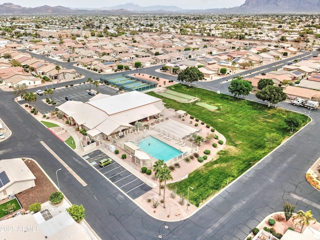 2101 S Meridian Rd Unit 250, Apache Junction, AZ 85120 - aerial perspective of suburban area with a mountain backdrop and a pool area