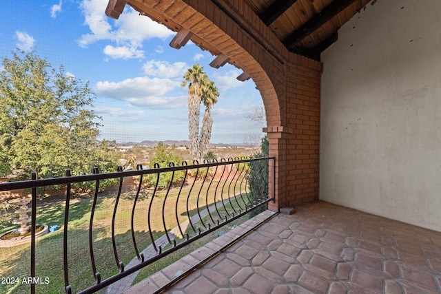 view of balcony