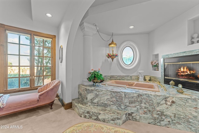 bathroom featuring a wealth of natural light