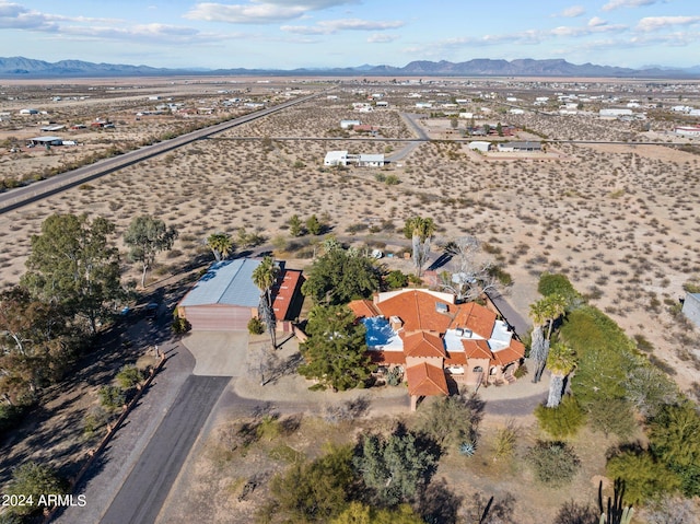 bird's eye view featuring a mountain view