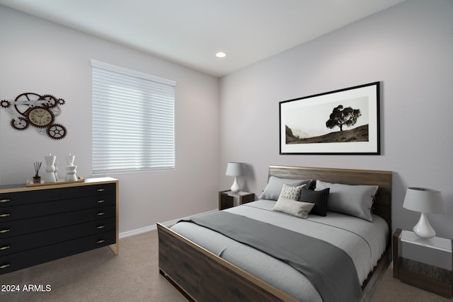 bedroom featuring carpet flooring