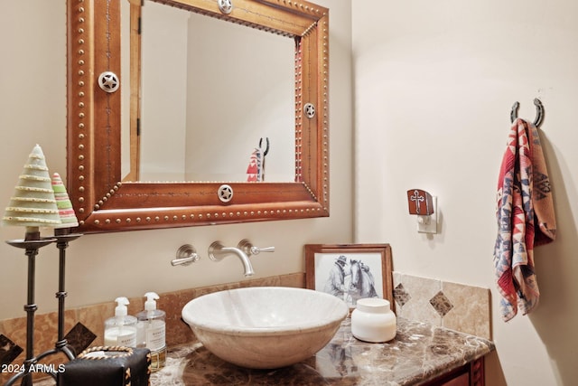 bathroom featuring vanity