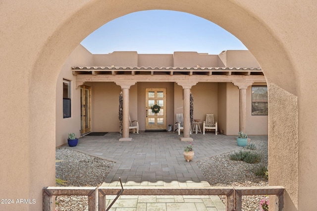 view of patio / terrace with french doors