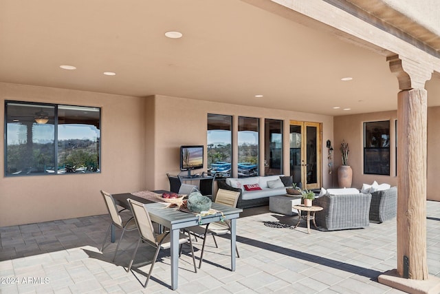 view of patio / terrace with outdoor lounge area